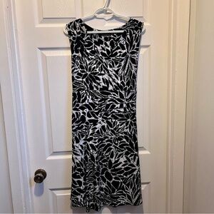 3/25$💥 Nicole Benisti Signature Collection Dress floral black white medium women